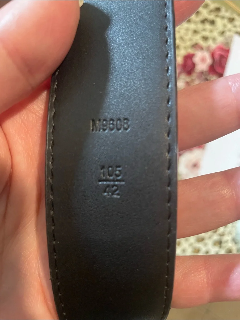 Faux leather belt inspired